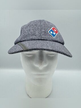 Dominos Pizza Hat Cap Grey Reflective Stripe Delivery Uniform One Size Employee